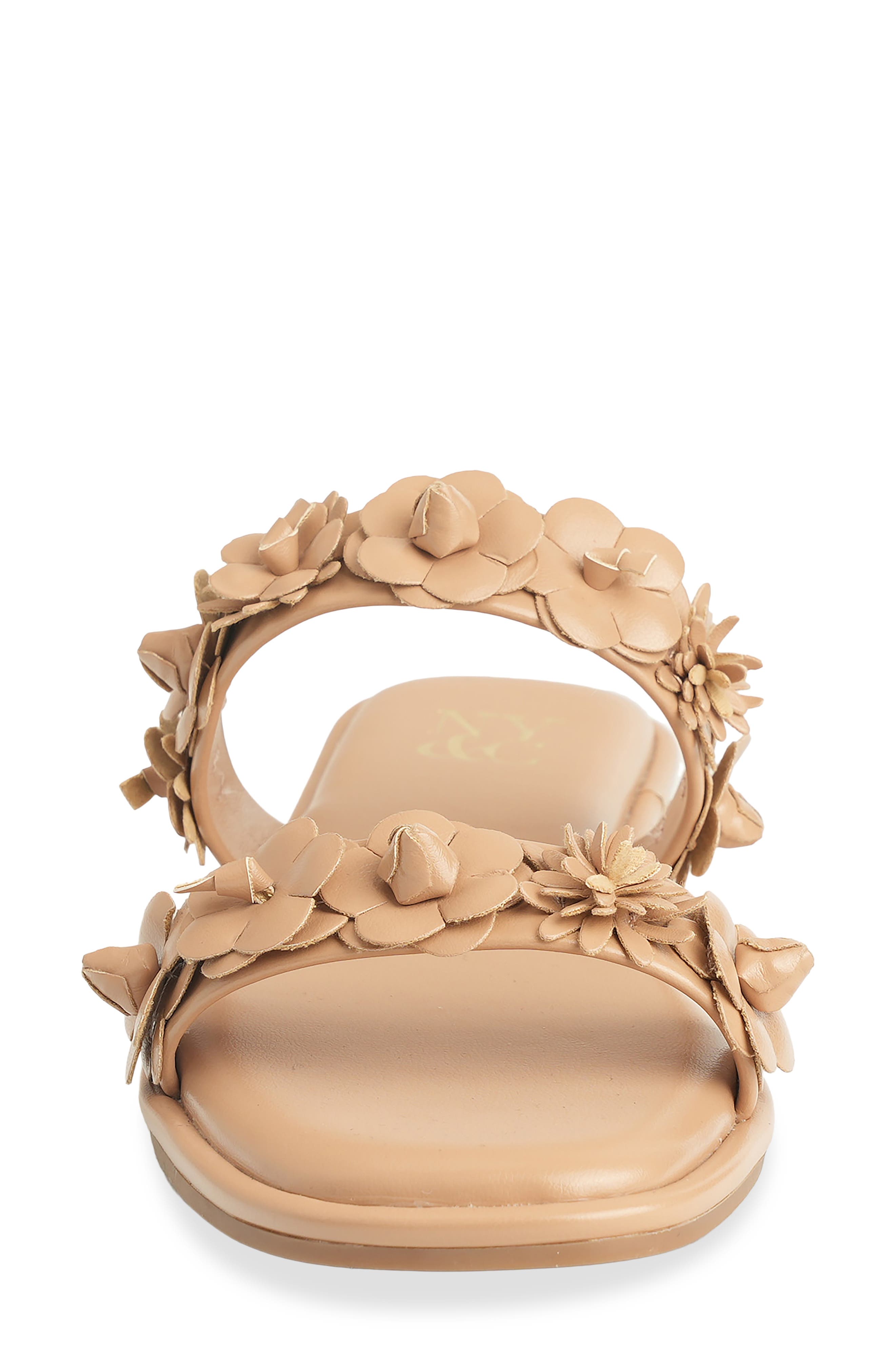 NEW YORK AND COMPANY Poppy Slide Sandal, Alternate, color, Beige