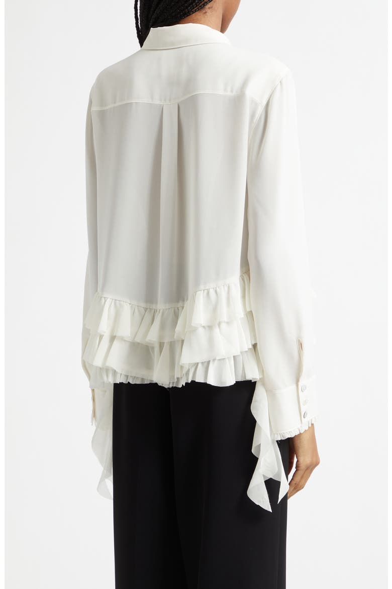 Nori Ruffle Shirt, Alternate, color, IVORY