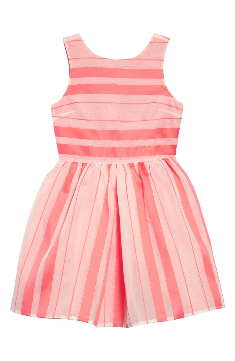 Tommy Hilfiger Satin Stripe Fit & Flare Dress, Main, color,