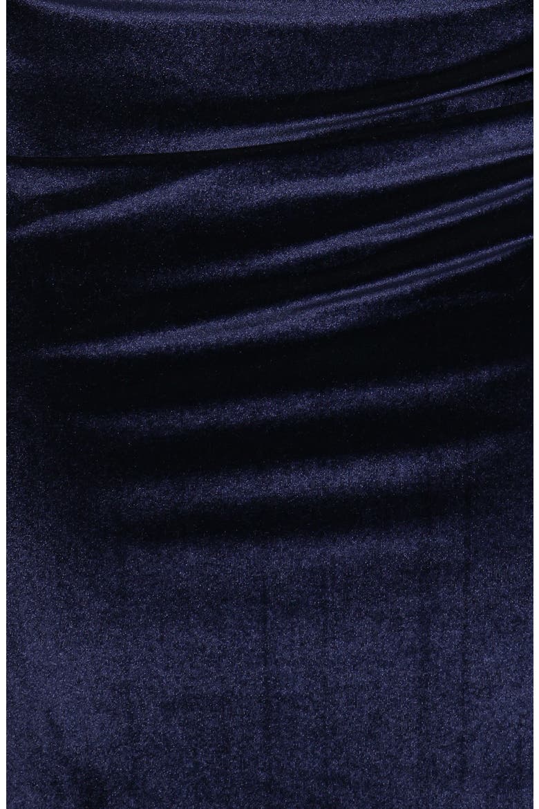Winton Velvet Ruched Maxi Dress, Alternate, color, MIDNIGHT VELVET