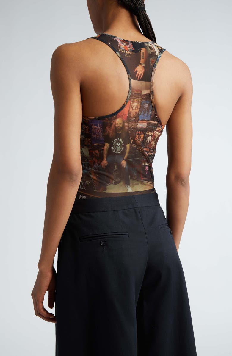 Puppets and Puppets Metal Friends Mesh Racerback Tank, Alternate, color,