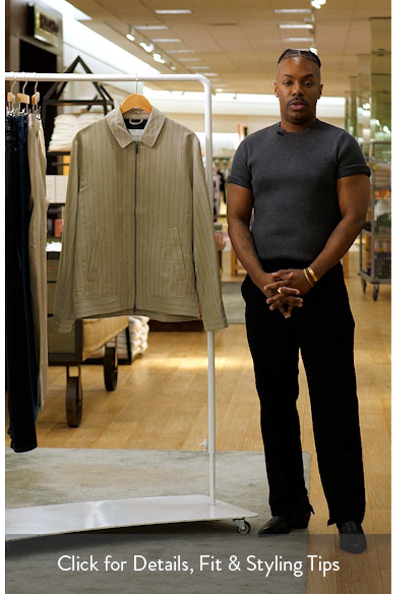Como Pinstripe Coach Jacket video