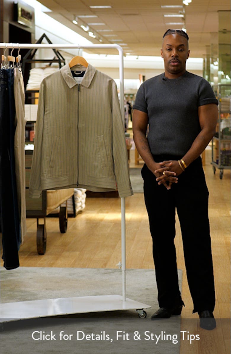 Como Pinstripe Coach Jacket, sales video thumbnail