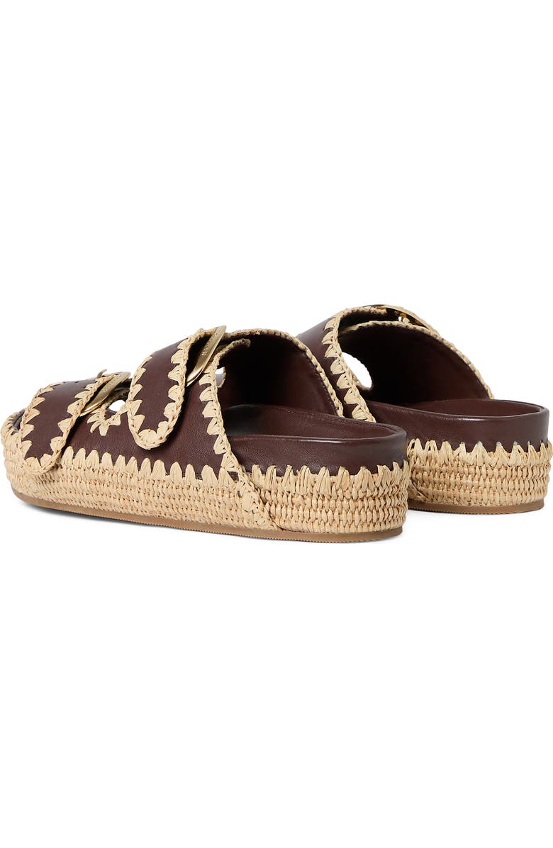 Loeffler Randall Nico Slide Sandal, Alternate, color, Chocolate/Natural