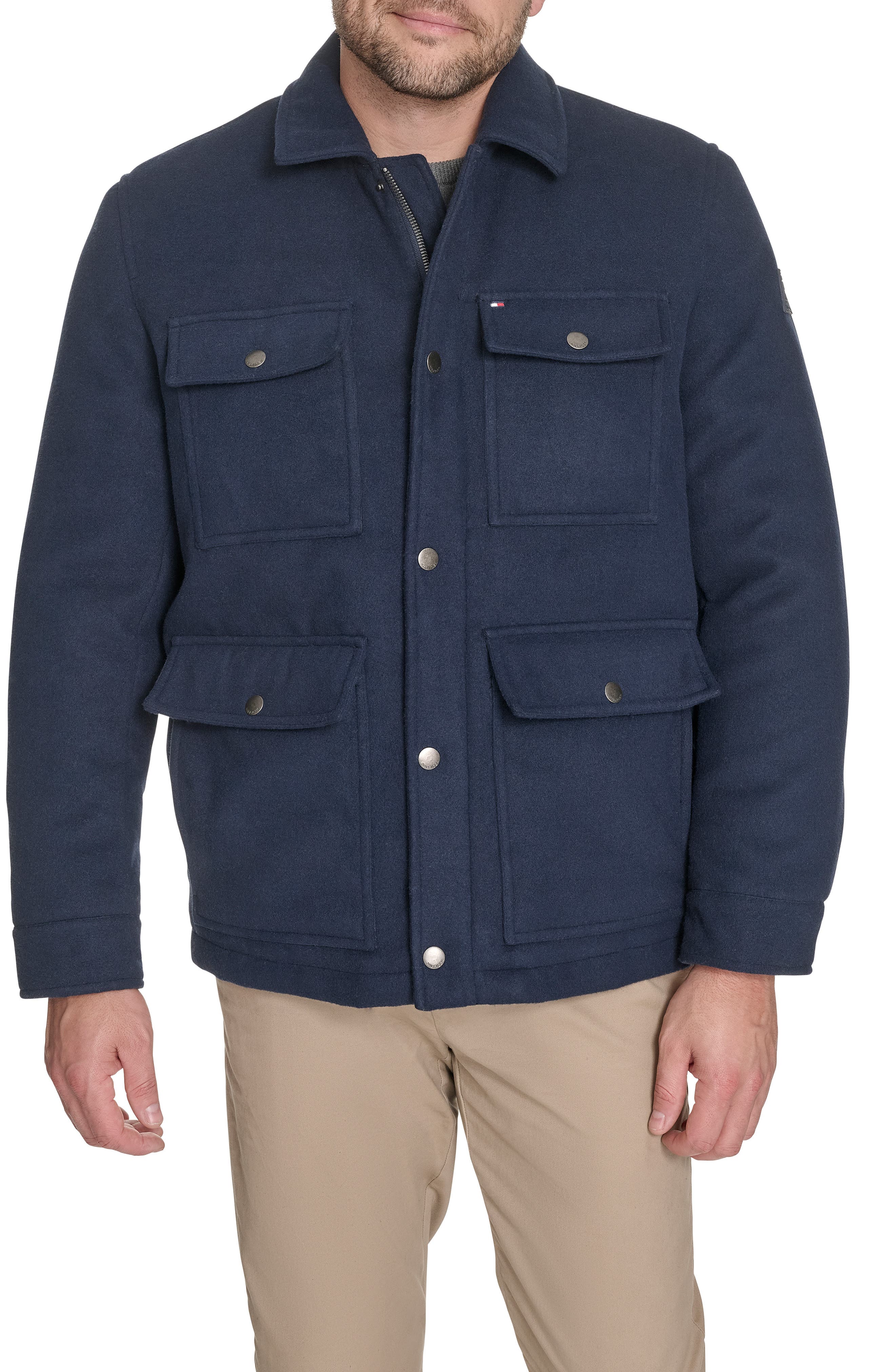 Faux Wool Quilted Jacket