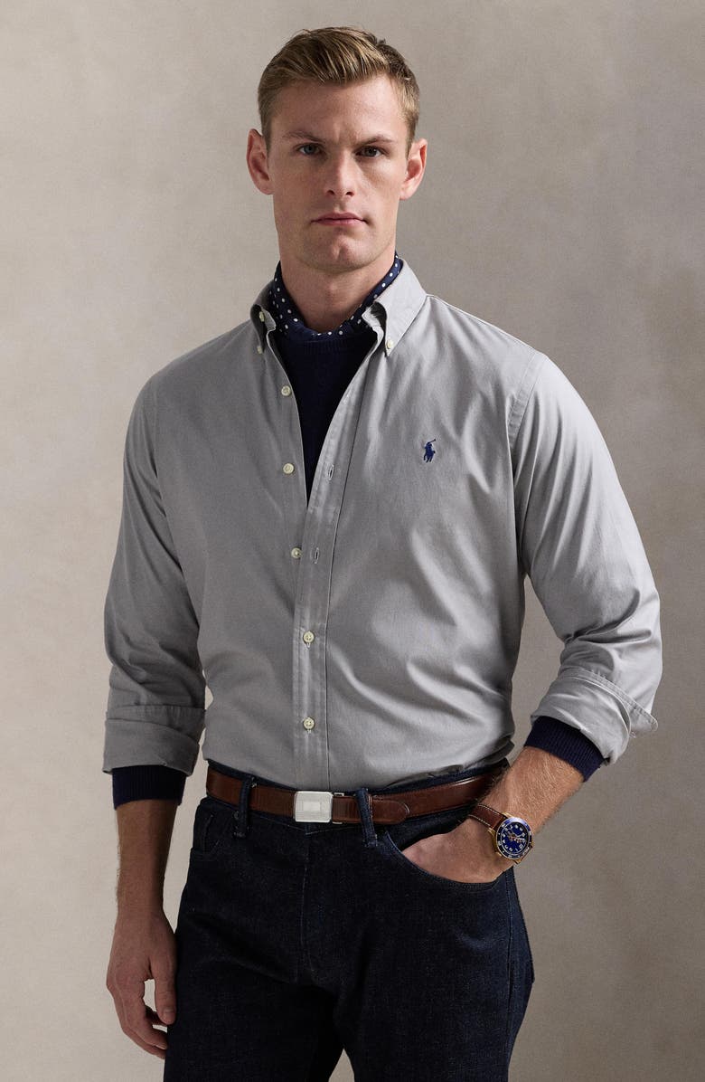 Polo Ralph Lauren Classic Fit Stretch Oxford Button-Down Shirt, Alternate, color, 