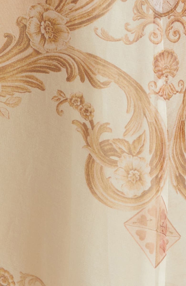 Zimmermann Hypnotic Silk Organza A-Line Skirt, Alternate, color, Map Print