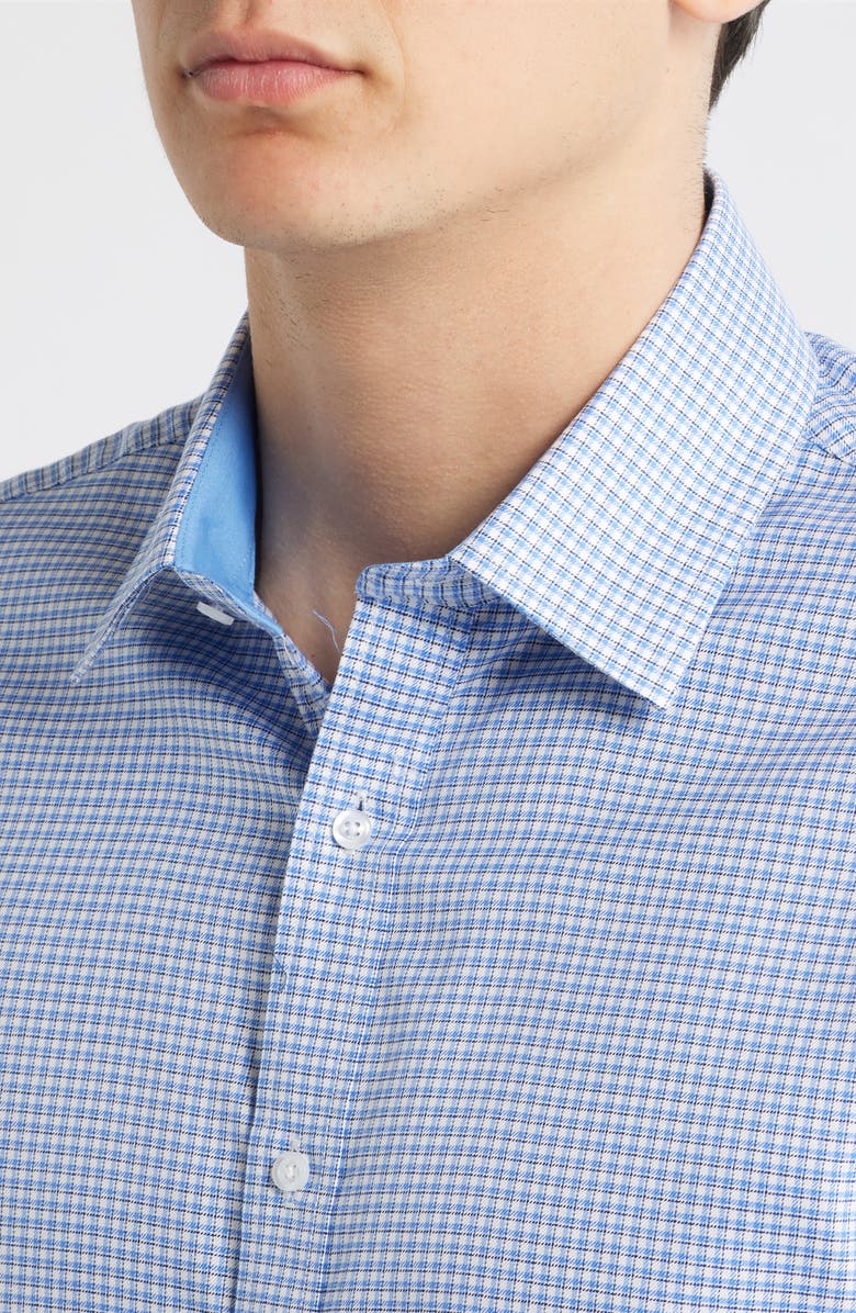 DANIEL HECHTER Trim Fit Check Cotton Dress Shirt, Alternate, color, 