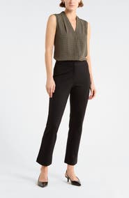 NORDSTROM RACK V-Neck Sleeveless Woven Shell Top