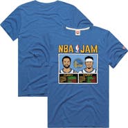 Homage Men's Homage Stephen Curry & Seth Curry Royal Golden State Warriors NBA Jam Tri-Blend T-Shirt
