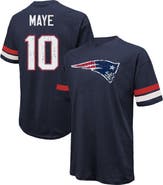 Majestic Threads Men's Majestic Threads Drake Maye Navy New England Patriots  Oversized T-Shirt