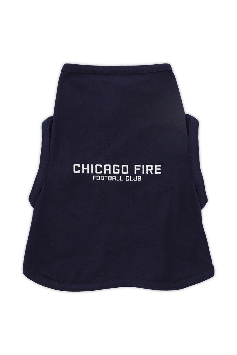 Navy Chicago Fire Pet T-Shirt, Main, color, Navy