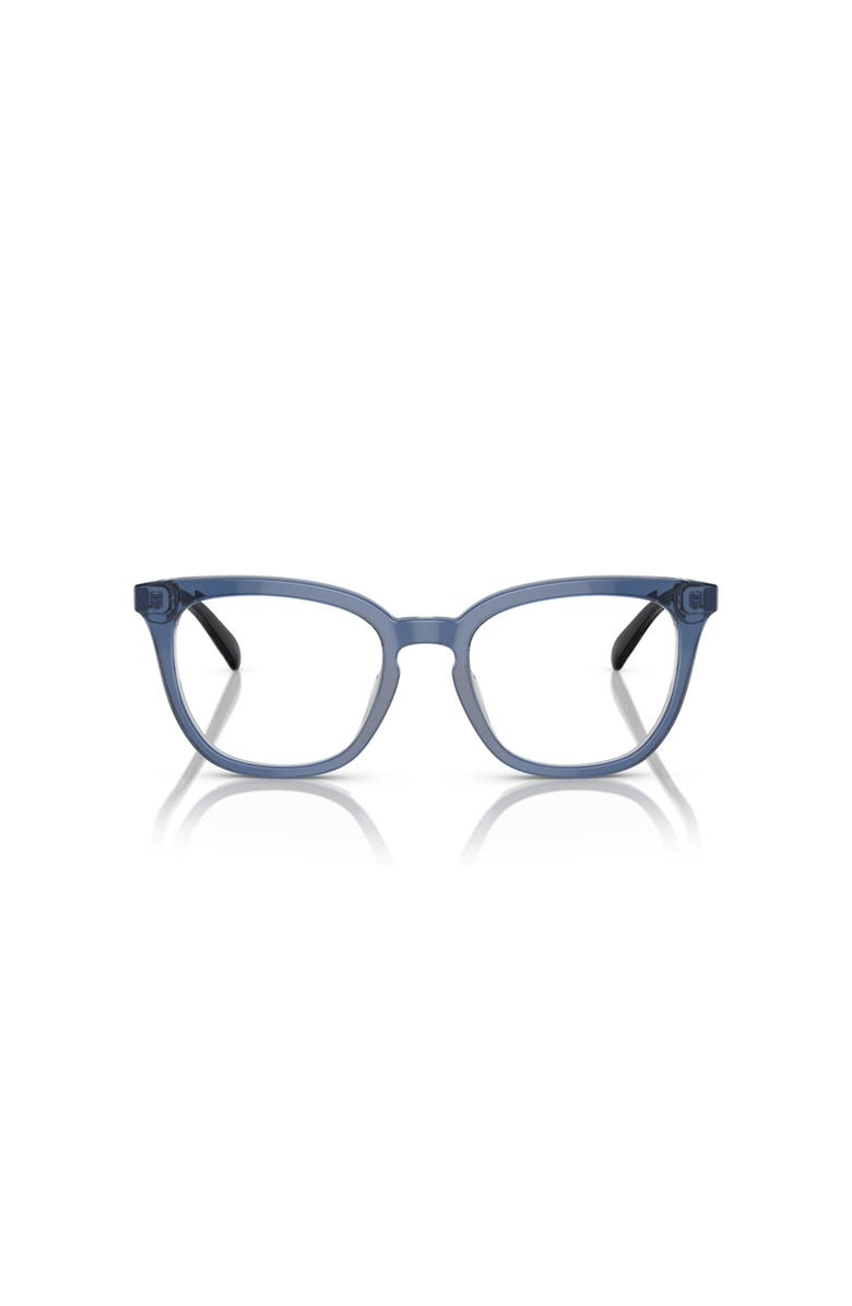 COACH 49mm Square optical glasses, Alternate, color, Blue