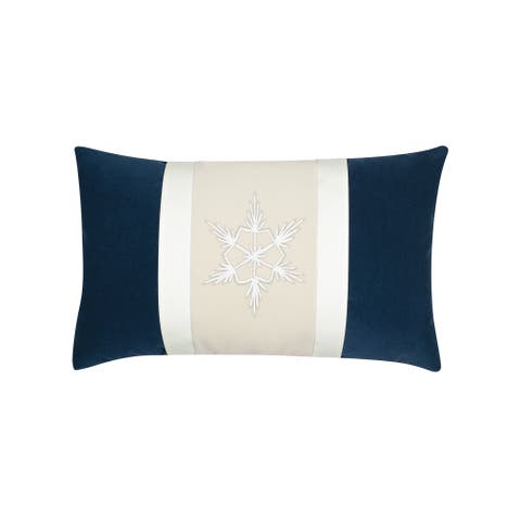 Tradition Midnight Indoor & Outdoor Woven Accent Holiday Pillow