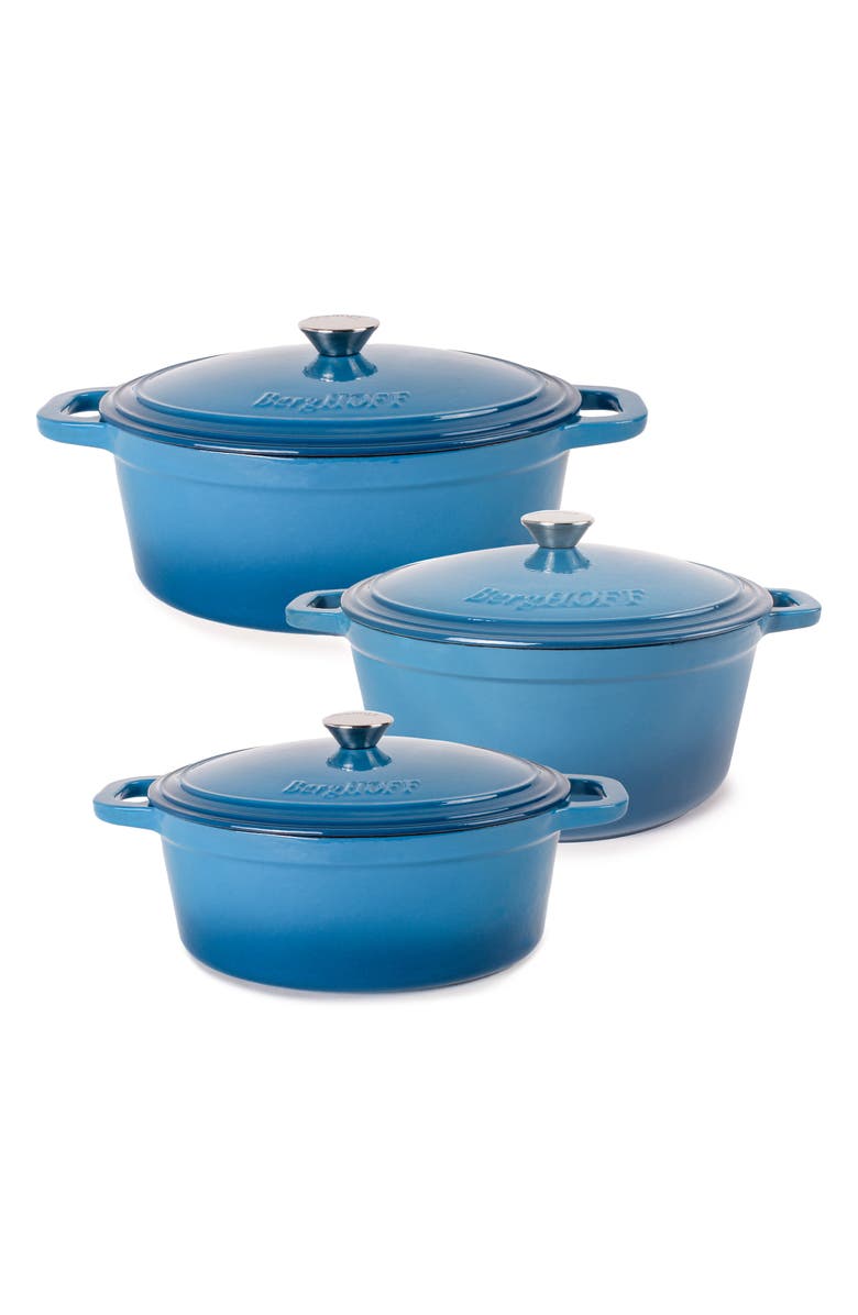 BergHOFF Neo 6-Piece Cast Iron Set, Main, color, Blue