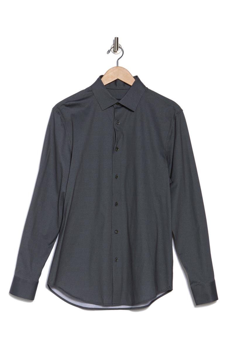 Bugatchi OoohCotton<sup>®</sup> Solid Button-Up Shirt, Alternate, color,