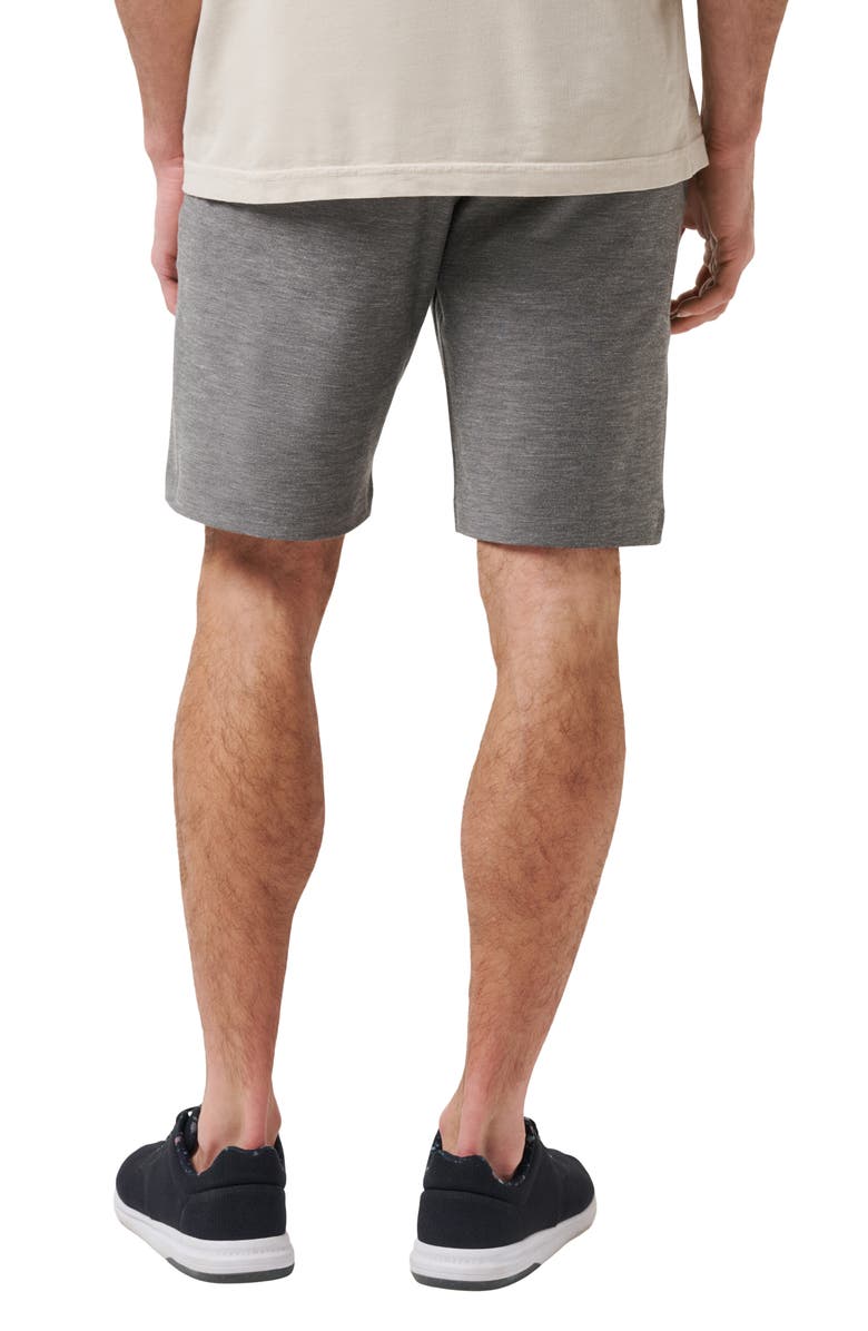TravisMathew Men's Adirondack Stretch Shorts, Alternate, color, Heather Black