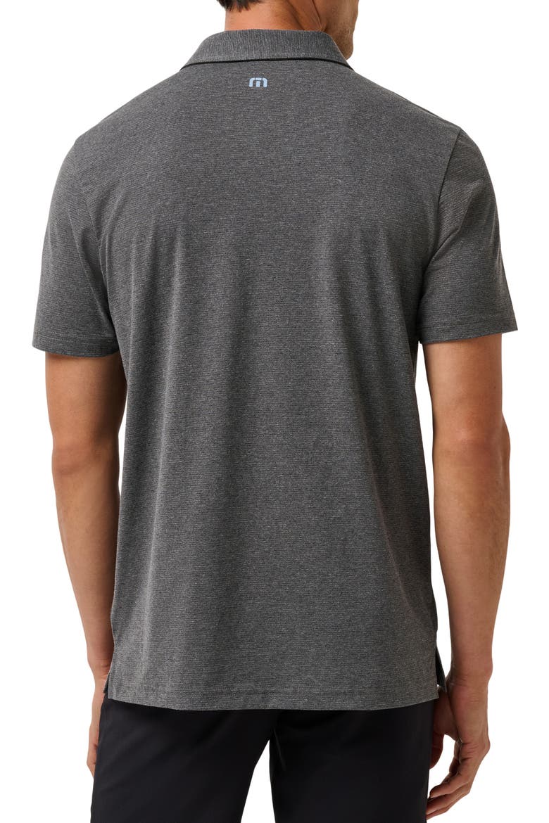 Midnight Train Chest Stripe Polo, Alternate, color, HEATHER BLACK