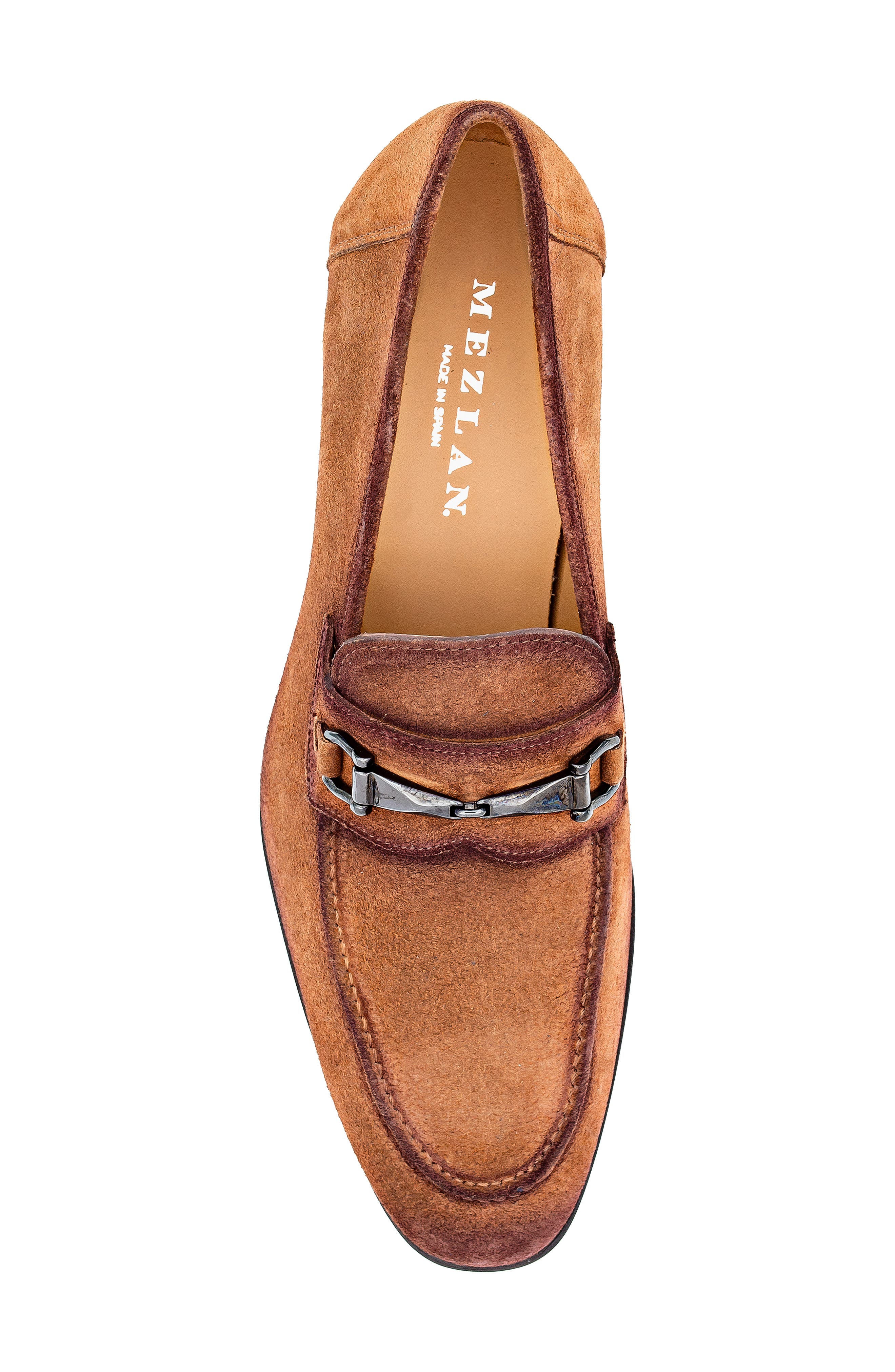 Bracco Bit Ornament Suede Loafer, Alternate, color, TAN