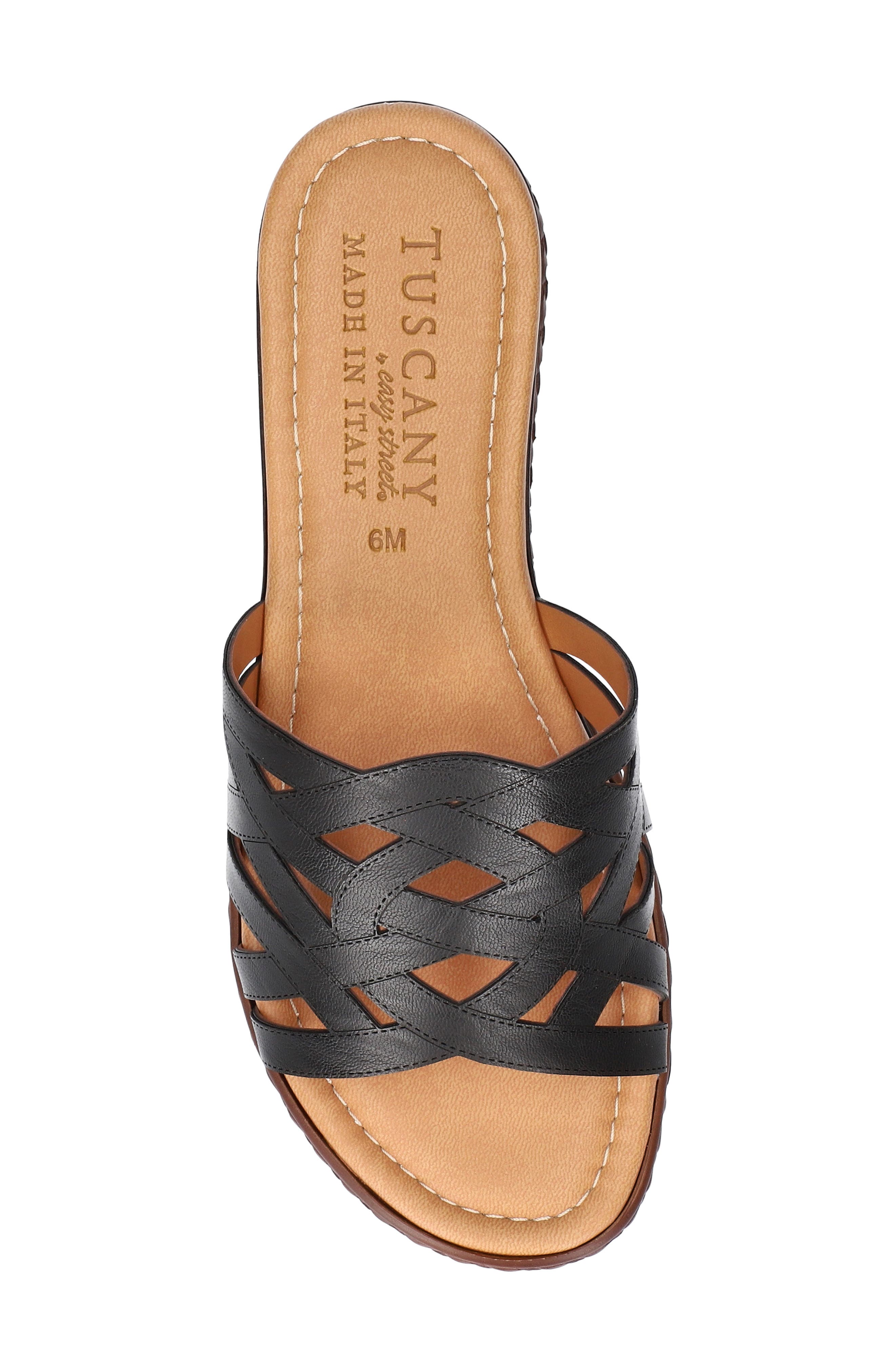 EASY STREET Edda Slide Sandal, Alternate, color, Black