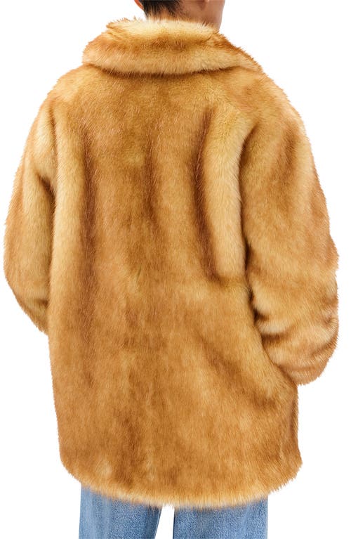 Rag & Bone Brenna Faux Fur Coat In Brown