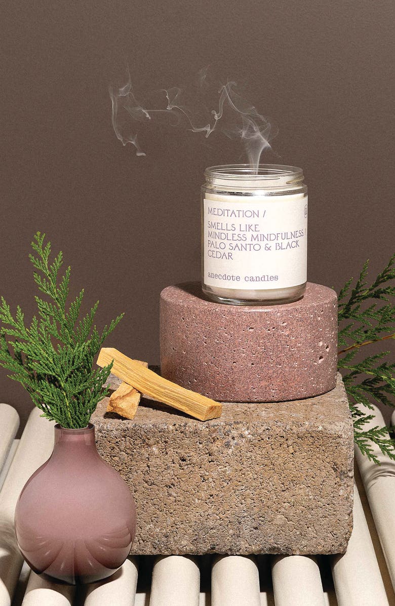 ANECDOTE CANDLES Meditation Candle, Alternate, color, Cream