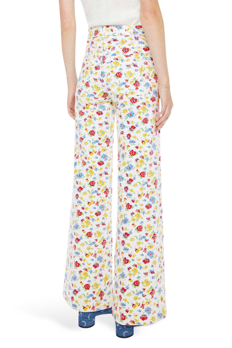 The Hustler Roller Patch Pocket Wide Leg Jeans, Alternate, color, ROSE BOWL