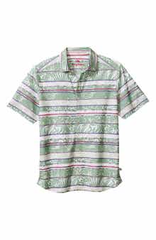 Tommy Bahama Maldano Stripe Camp Shirt