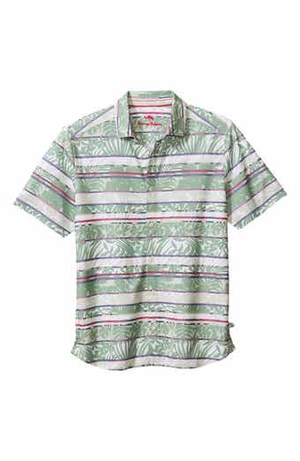 Tommy Bahama Maldano Stripe Camp Shirt