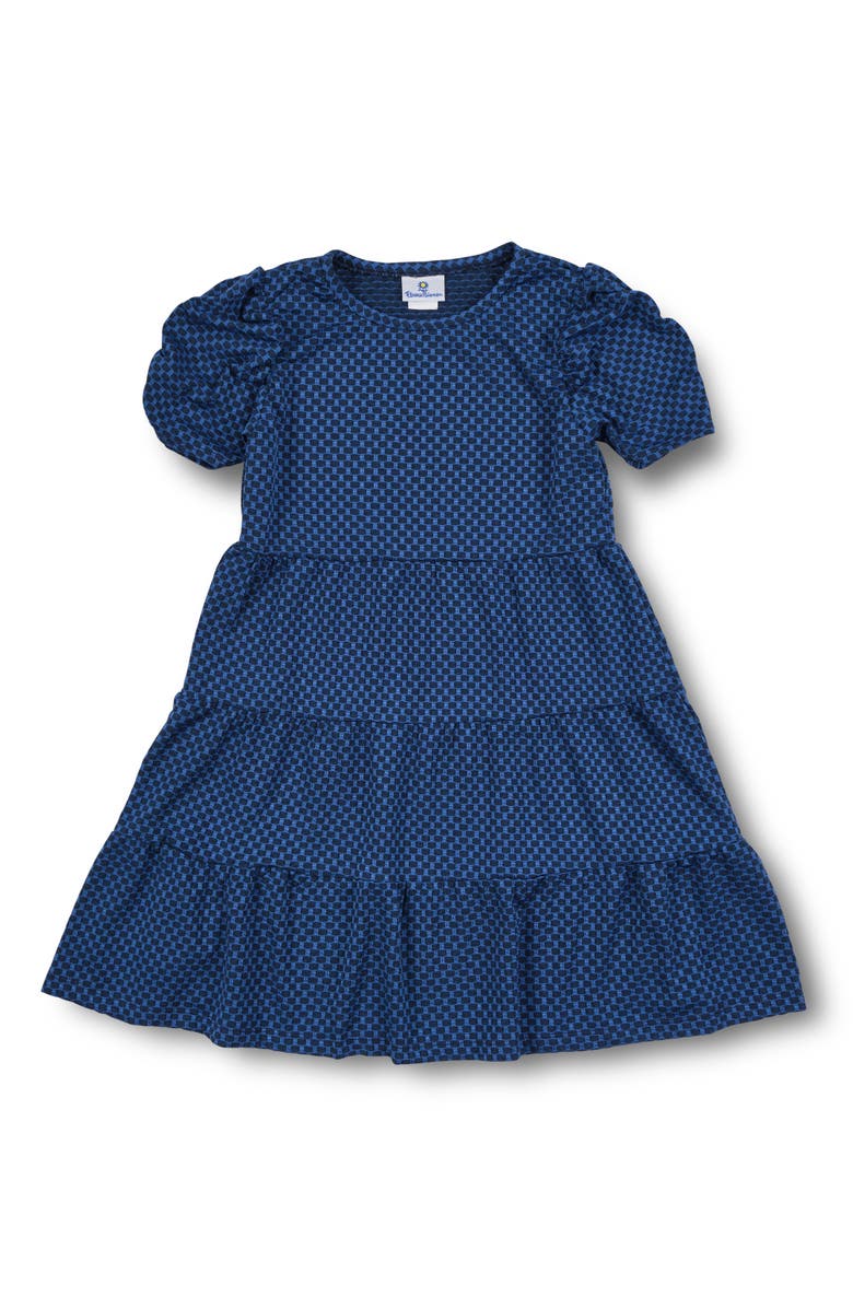 Florence Eiseman Jacquard Knit Dress, Main, color, Dark Blue