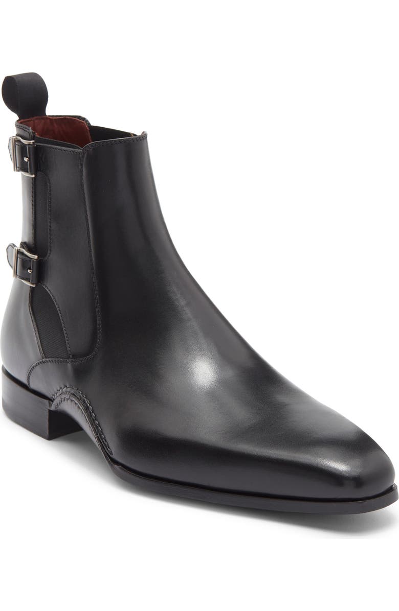 Magnanni Grant Chelsea Boot, Main, color, Black