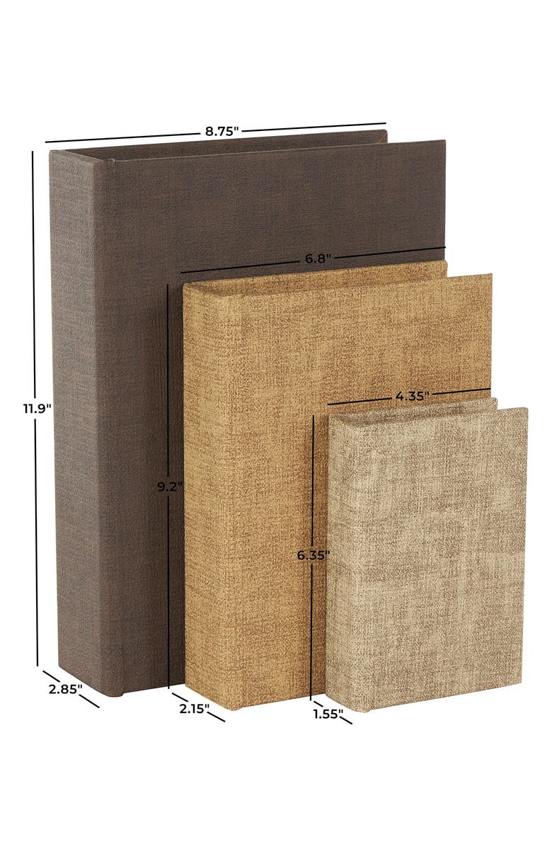 SONOMA SAGE HOME Set of 3 Faux Book Boxes, Alternate, color, 