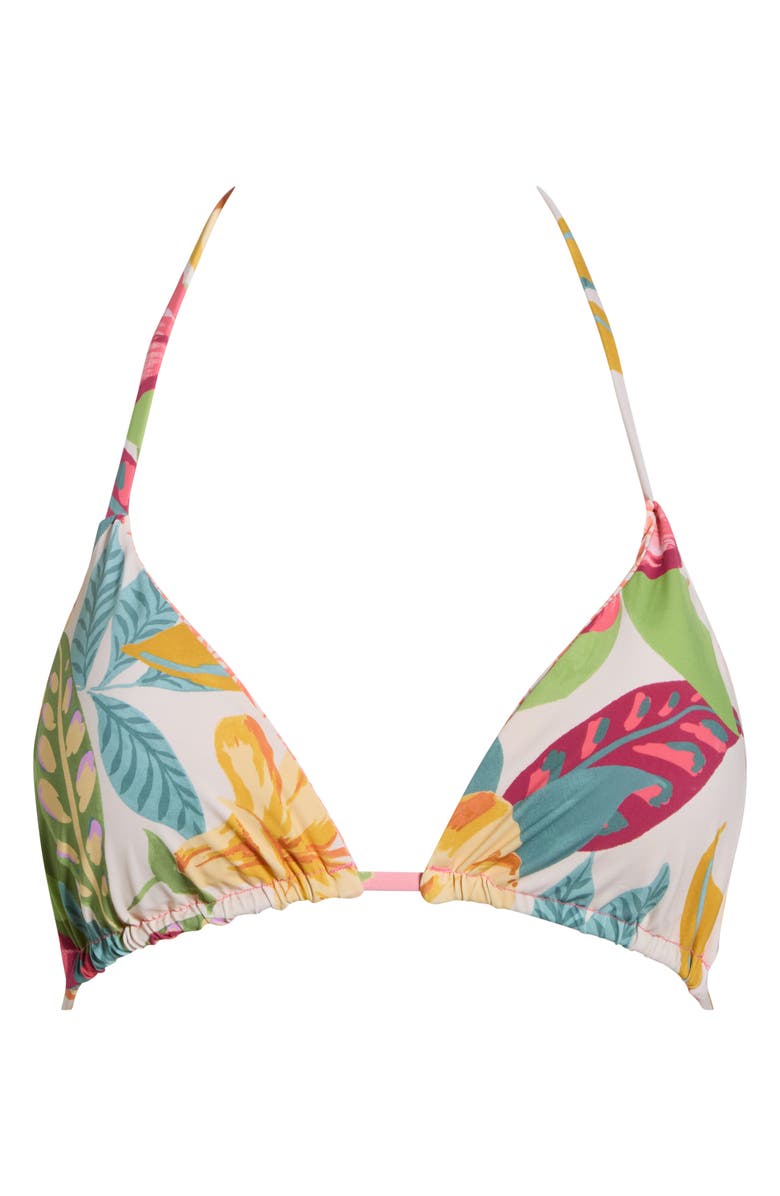 Roxy Hot Tropics Reversible Triangle Bikini Top, Main, color, Tropic Multi
