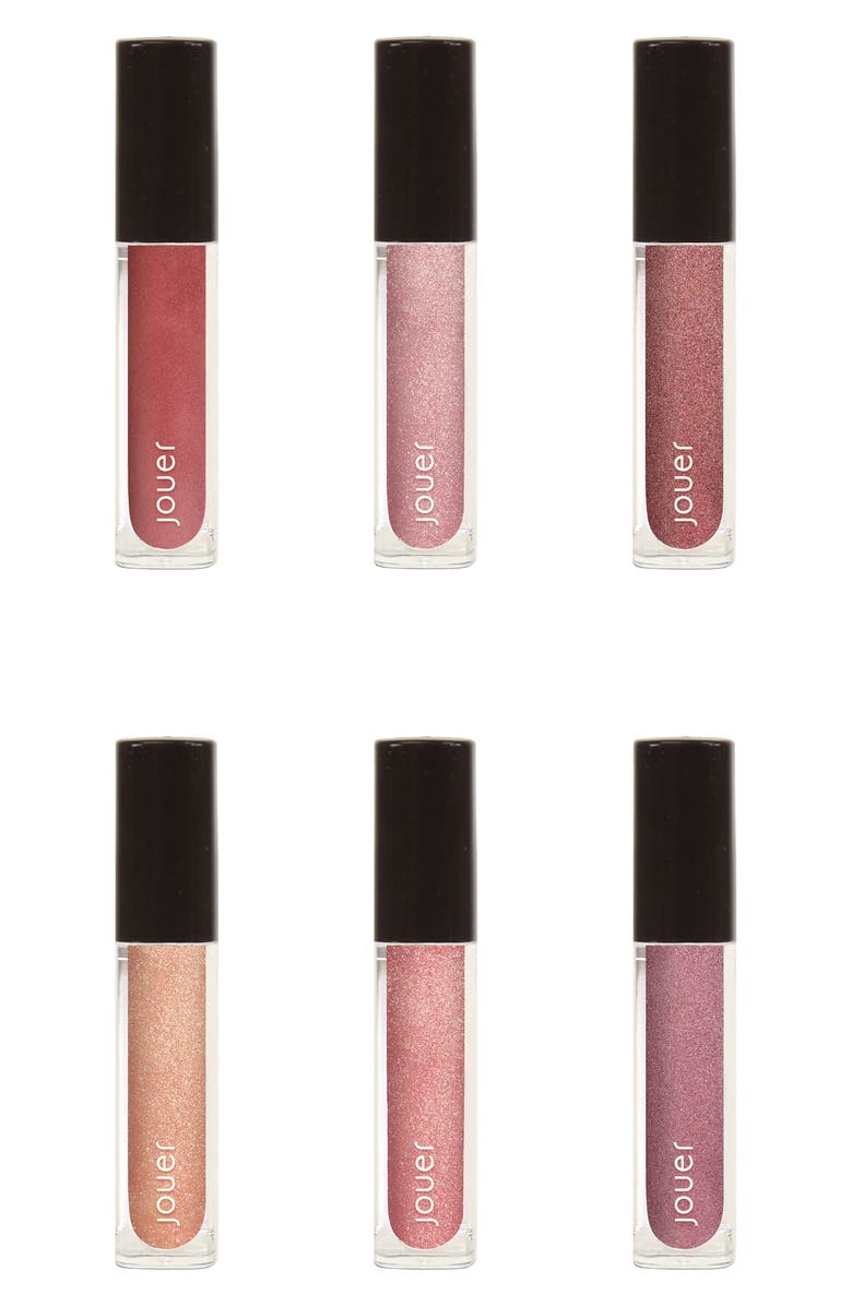 Jouer Best of Metallics Mini Long-Wear Lip Crème Liquid Lipstick Collection, Main, color, 