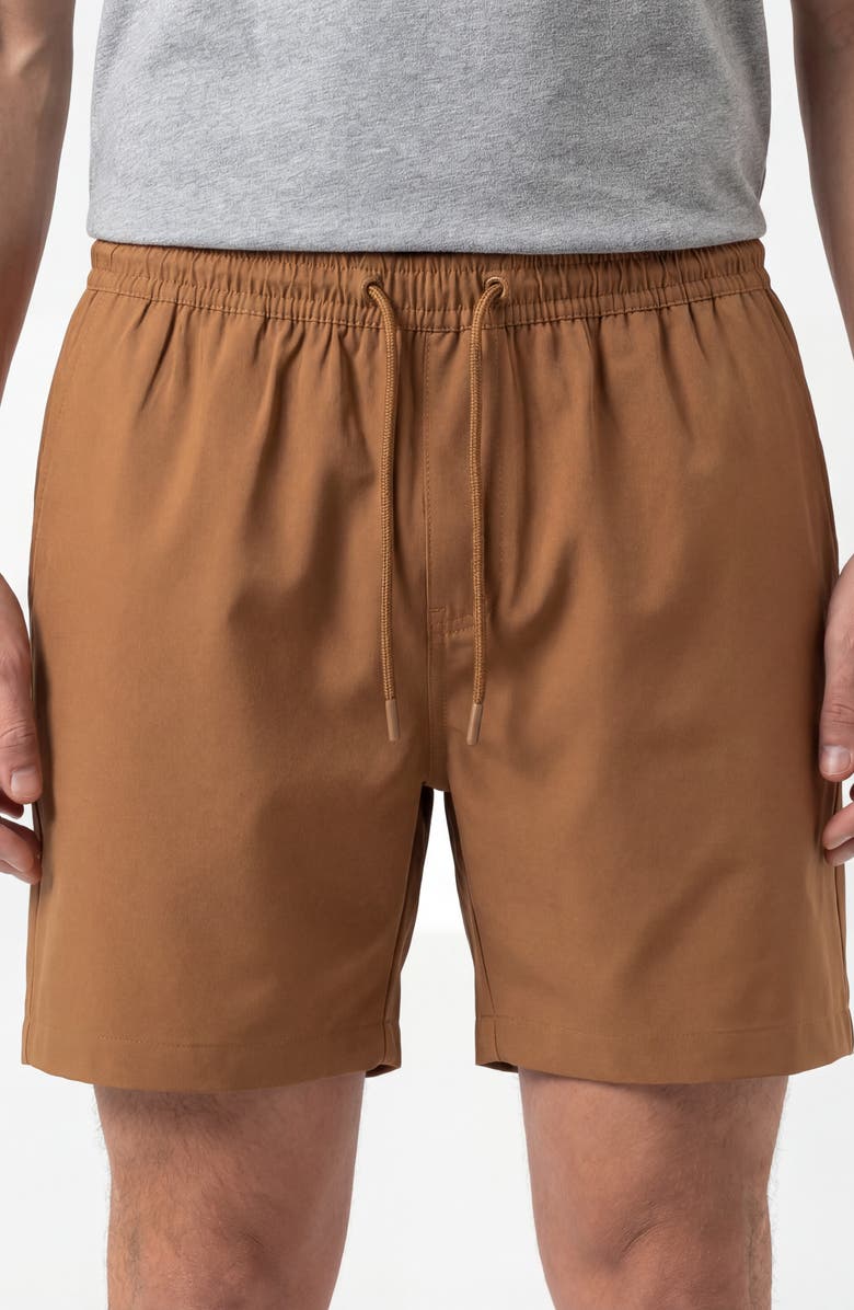 BURNSIDE Hybrid Stretch Shorts, Main, color, Desert