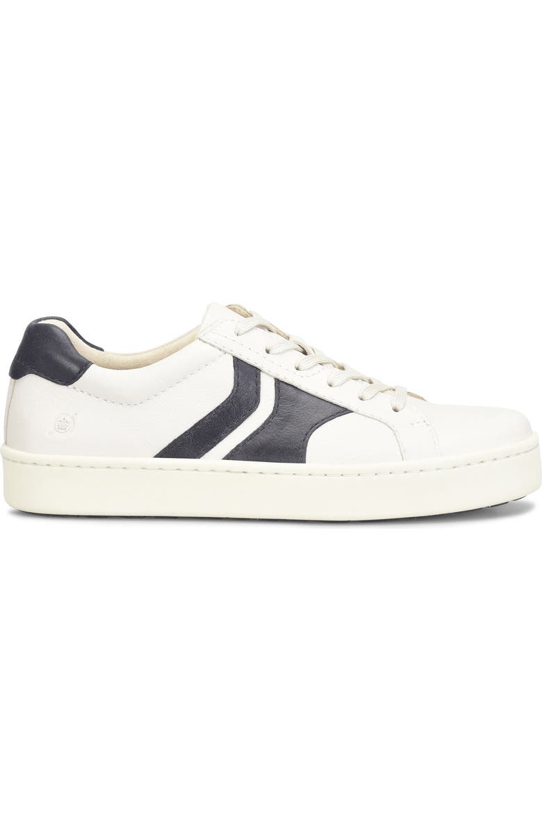 Børn Beck Tie Low Top Sneaker, Alternate, color, White Leather