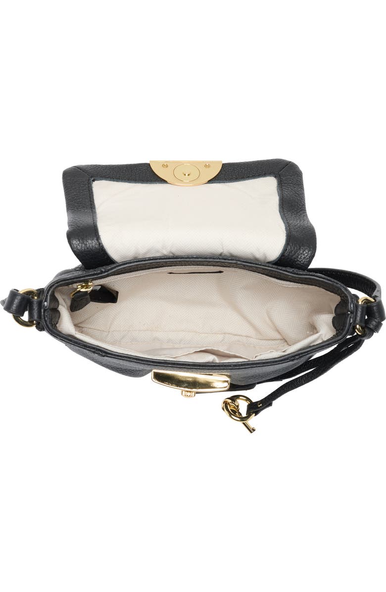 AIMEE Mini Cannes Flap Crossbody Bag, Alternate, color, Black
