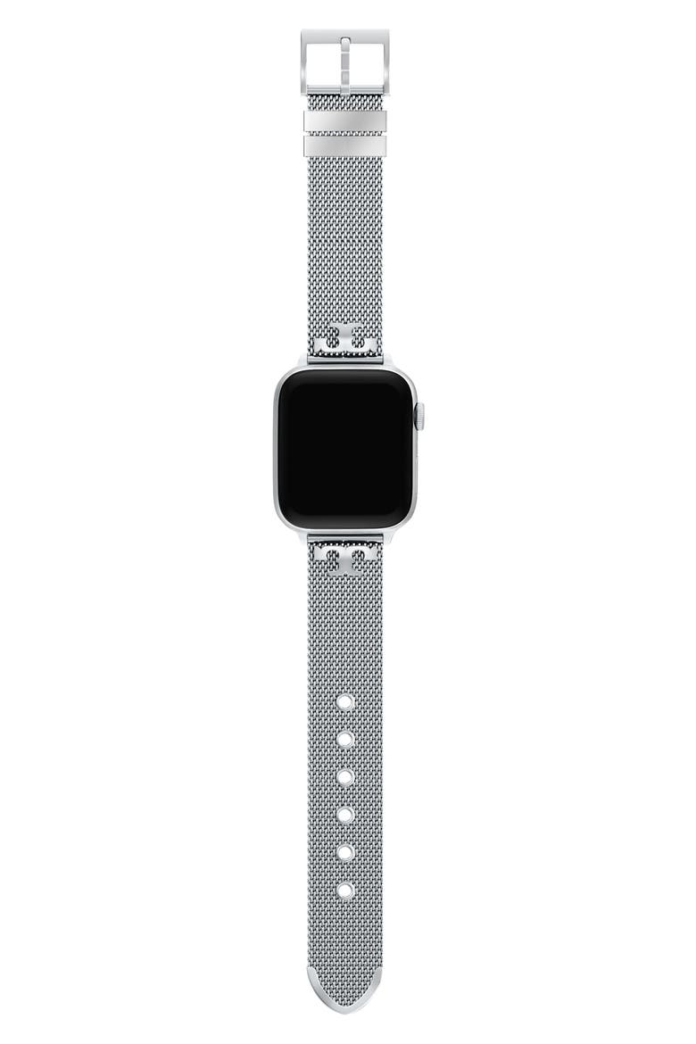 The Kira 18mm Apple Watch® Mesh Watchband, Alternate, color, SILVER