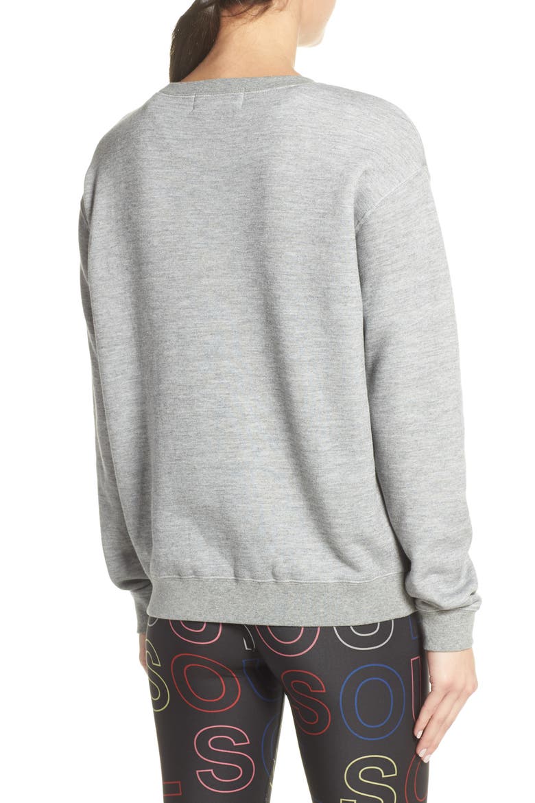 Skull Graphic Sweatshirt, Alternate, color, GREY