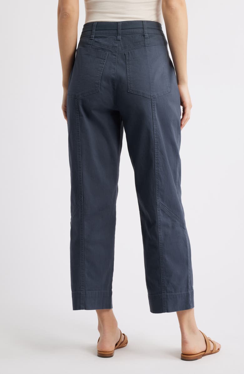 Wit & Wisdom Skyrise Relaxed Straight Leg Twill Pants, Alternate, color, Orion Blue