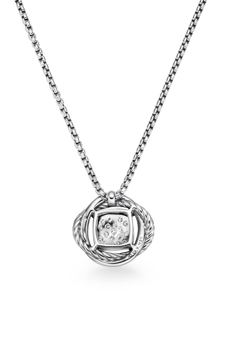 David Yurman Infinity Pavé Diamond Pendant Necklace, Alternate, color, 