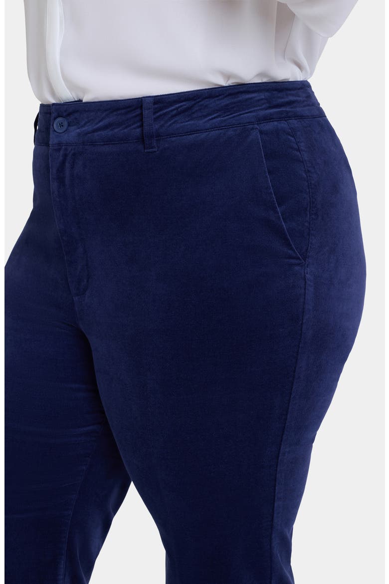 Straight Leg Velveteen Trouser Pants, Alternate, color, DARK SAPPHIRE