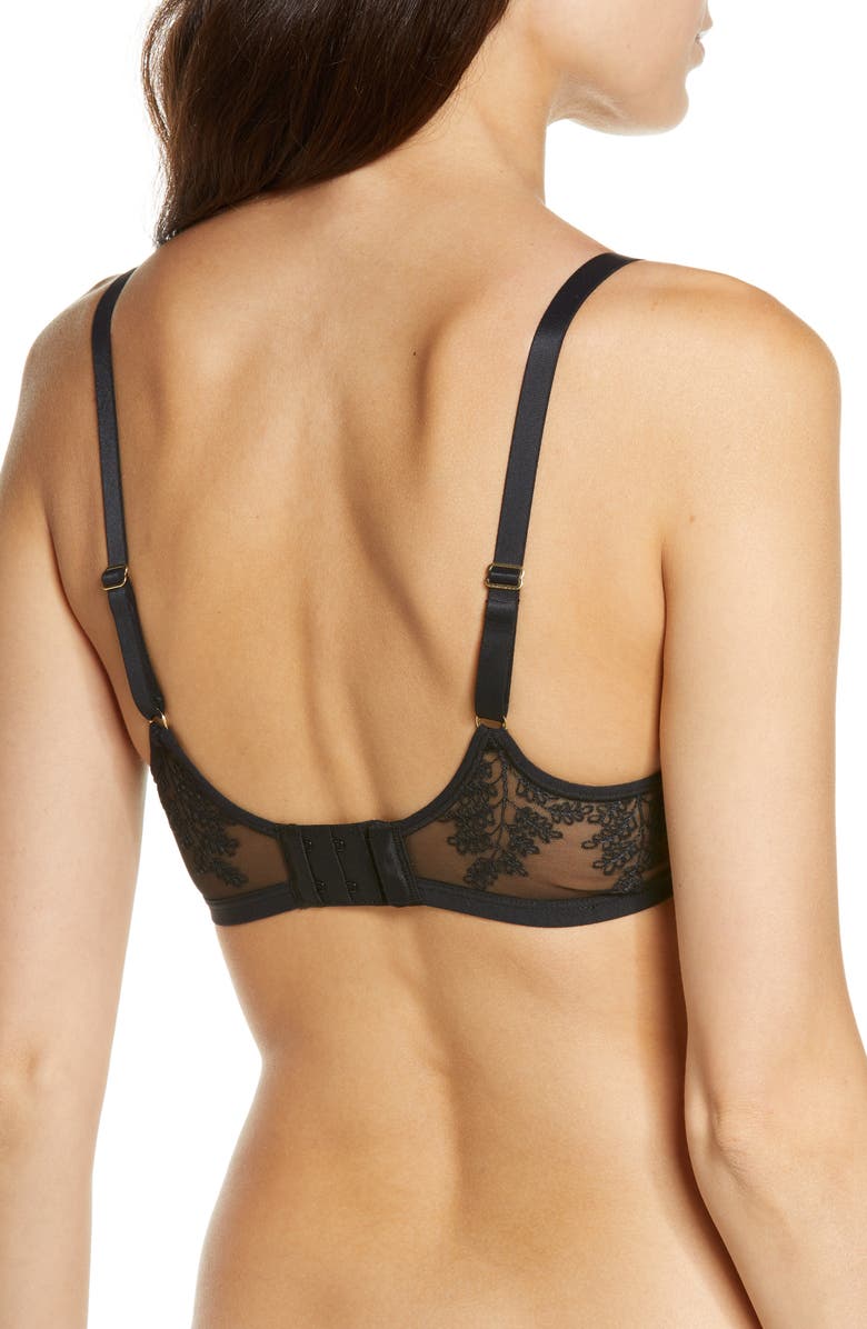 Natori Frame Underwire Contour Bra, Alternate, color, Black