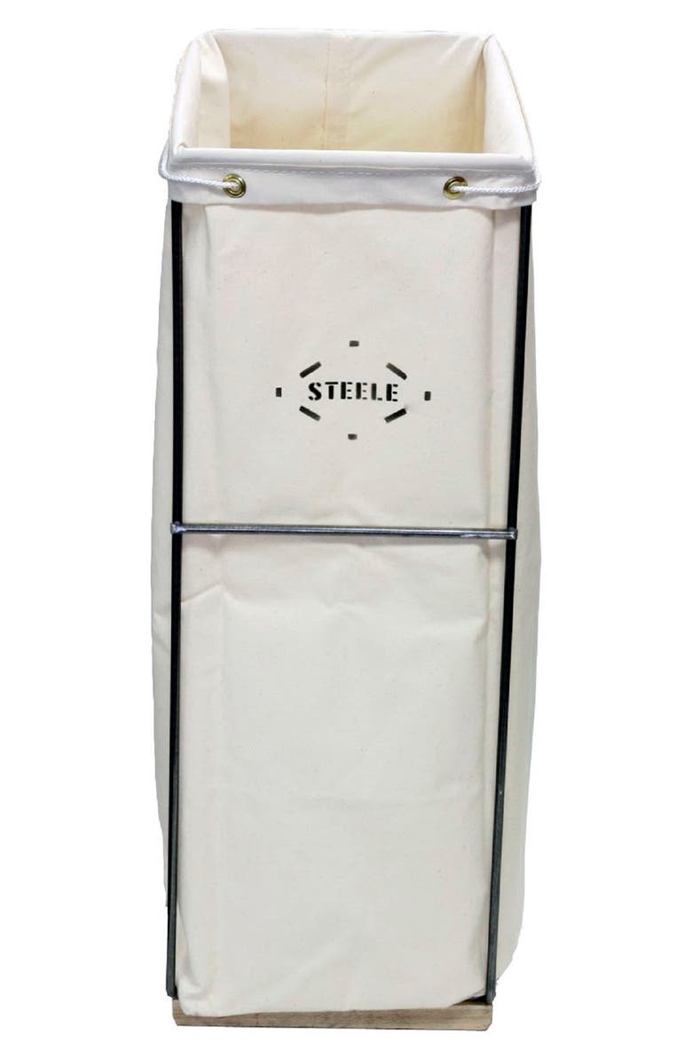 Steele Canvas Small Canvas Laundry Hamper, Main, color,