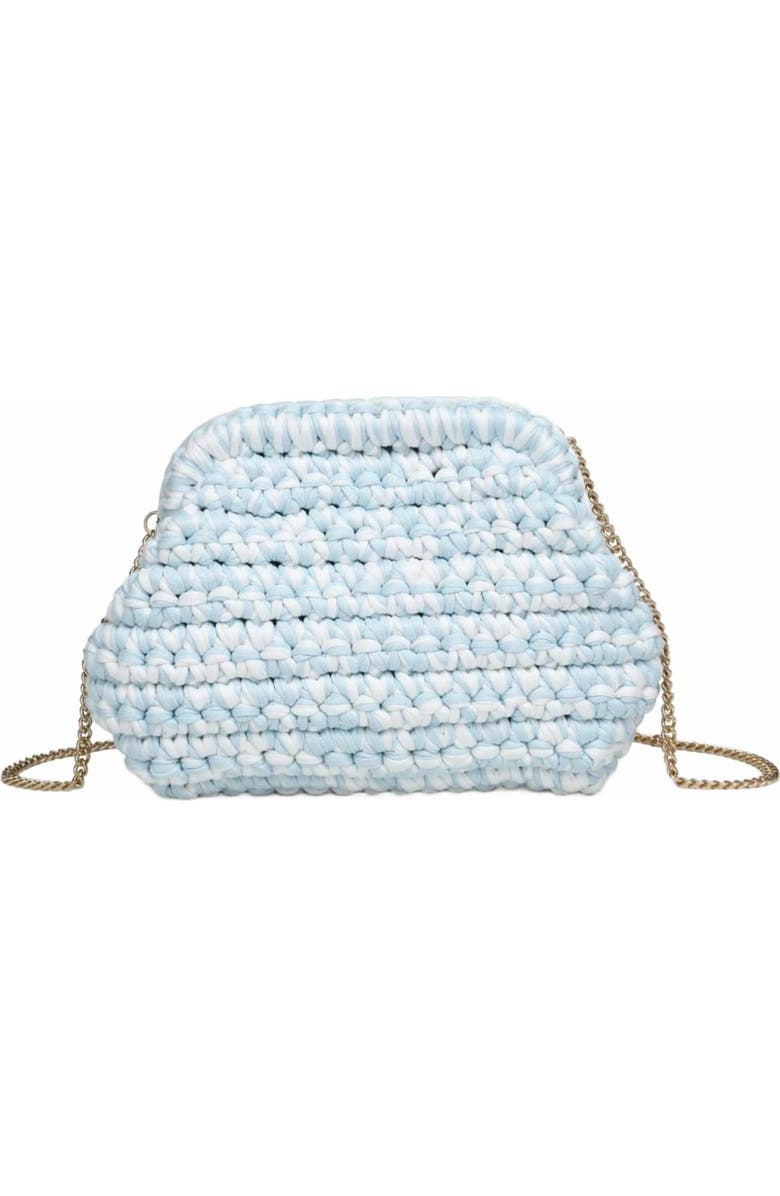 MODA LUXE Raya Clutch, Main, color, Ice Blue
