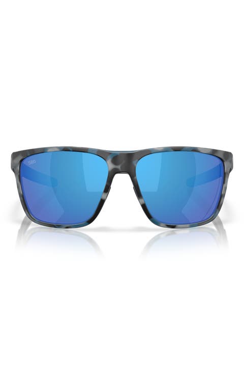 Ferg 62mm Polarized Mirrored Pillow Sunglasses