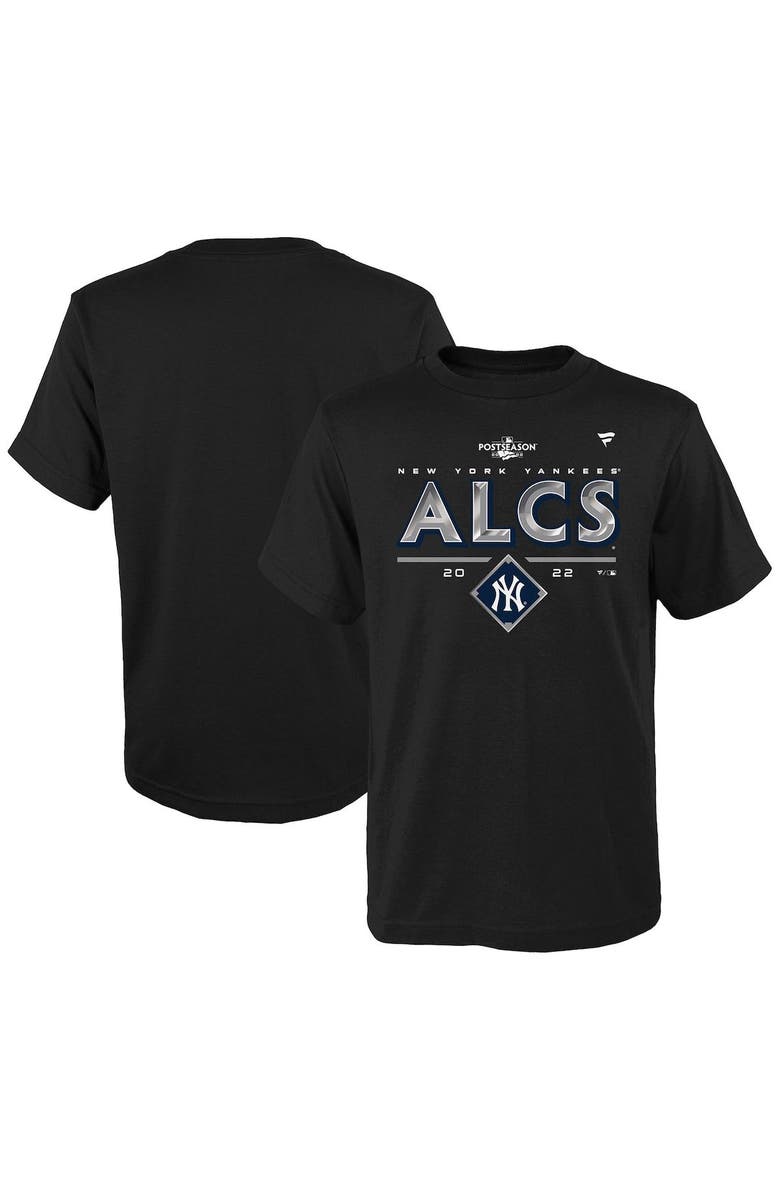 FANATICS Youth Fanatics Black New York Yankees 2022 Division Series Winner Locker Room T-Shirt, Main, color, Black
