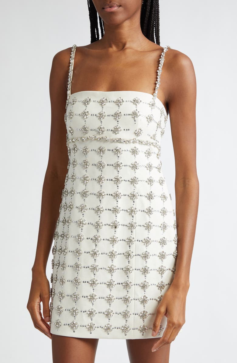 Cinq à Sept Satine Embellished Minidress, Alternate, color, 