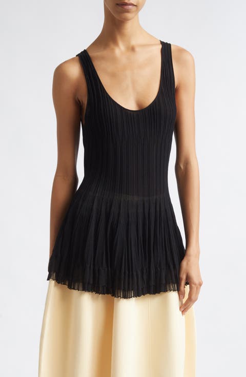 Bennett Layered Hem Rib Sweater Tank
