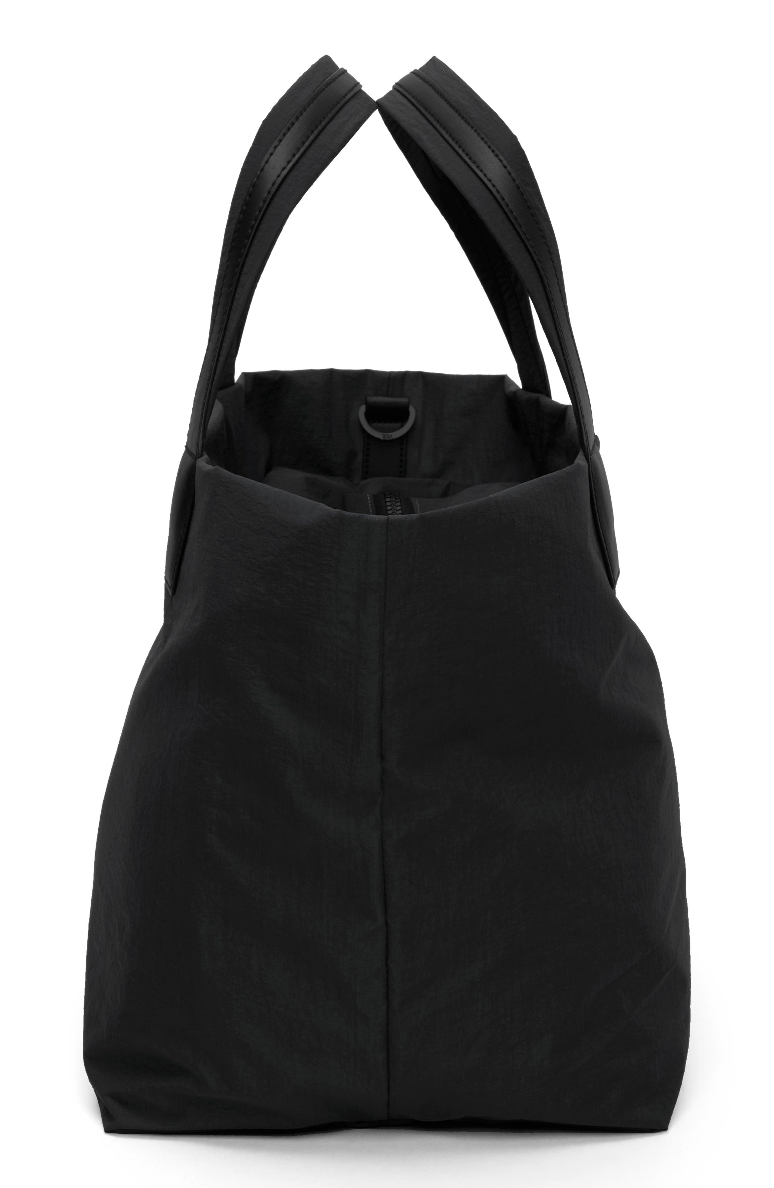 VeeCollective Medium Porter Essence Recycled Paper Nylon Tote, Alternate, color, Bk Paper Blk